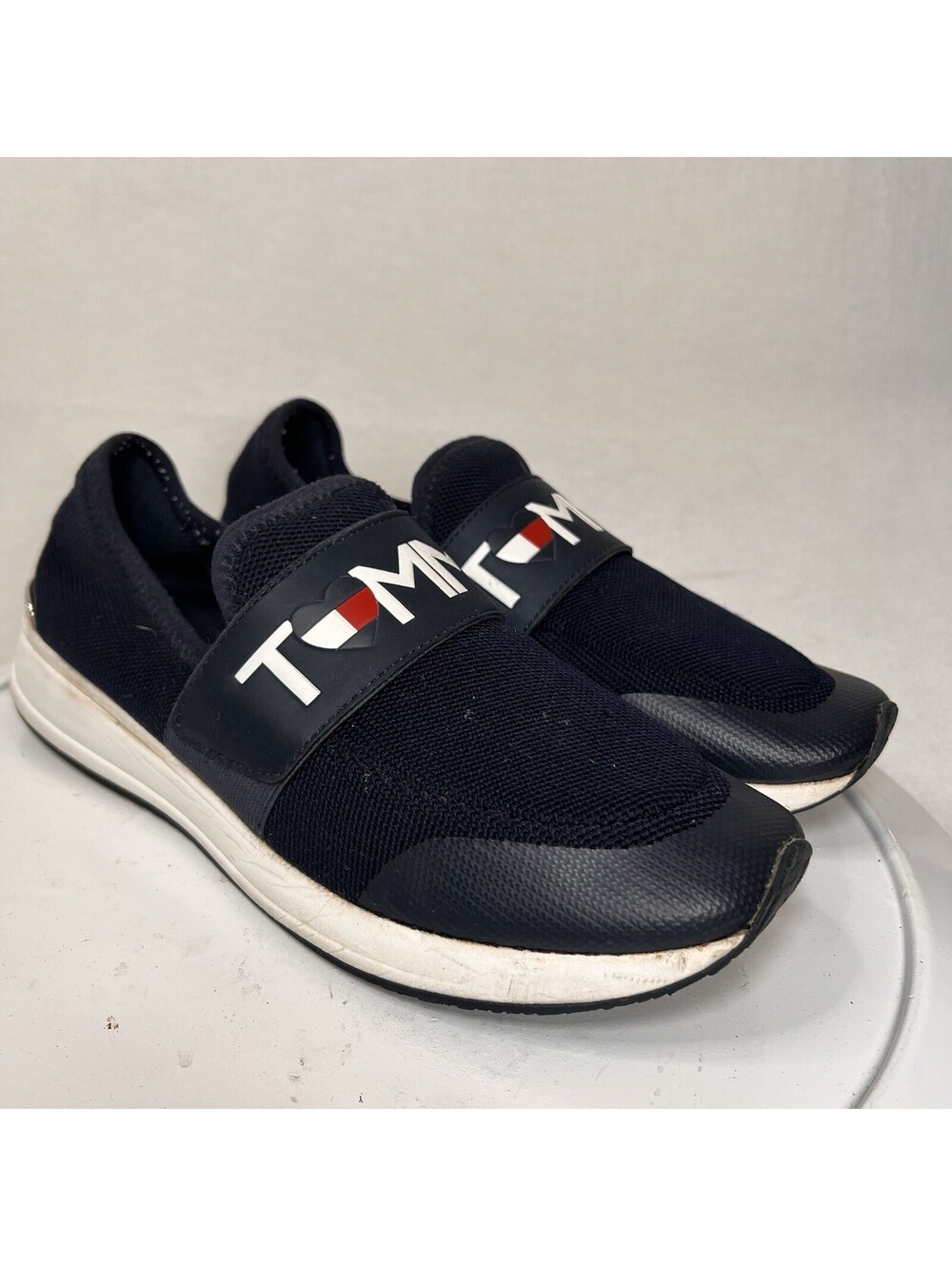 Tommy Hilfiger Rosin Woman's Blue Mesh Slip On Size 11 M